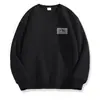 Moletom vermelho versátil estilo japonês 2026 novo com gola redonda para homens, blusa pullover casual e quente, novo modelo moderno e estiloso
