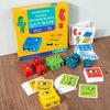 Bloques de Construcción de Madera de Expresión Transfronteriza Cubo de Rubik que Cambia de Cara con Juguetes Educativos para Niños Juego de Mesa Interactivo de Entretenimiento de Batalla