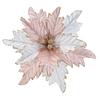Amazon Handmade Flores de Tecido de Natal Decorações de Natal Flores de Natal Árvore de Natal Flores de Natal com Pó Dourado