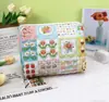 Bolsa Cosmética de Grande Capacidade Bolsa de Armazenamento Estampada Bolsa Forro Armazenamento Portátil Organizador para Estudantes Lavar Bolsa de Algodão Matelassê