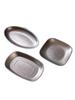 Plato de Cena Vintage Estilo Americano Plato de Acero Inoxidable 304 Vajilla Estilo Industrial Plato de Cena Occidental Personalizado Plato para Bocadillos