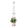 Red tejida a mano para colgar plantas para macetas, canasta colgante creativa de cuerda de algodón para jardinería en balcón