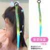 Peluca colorida para niños trenza cuerda para el cabello niñas bebé niña princesa accesorios para el cabello trenzado tocado anillo para el cabello