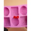 Estilo Fresco e Simples Folha de Tartaruga Oval Quadrado Grande Sabonete Artesanal Molde de Silicone Molde Antiaderente para Sabão Frio e Sabão com Óleo Essencial
