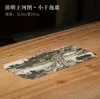 Alfombrilla Seca para Ceremonia del Té, Nueva Alfombrilla de Té Impermeable Estilo Chino Nacional, Alfombrilla de Tela para Tetera y Tazas, Mesa de Té Pequeña, Accesorios para Ceremonia del Té
