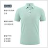 2023 nuevo polo de piqué de algodón seda fresca manga corta casual de negocios con solapa ropa de trabajo grupal logo bordado