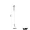 Añadir cuchara mezcladora de calabaza de acero inoxidable con mango largo 32CM punta redonda cuchara para aceite cuchara para hot pot concha para sopa cuchara para condimentos de cocina