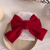 Grampo de Cabelo Big Bow Vermelho Celebridade da Internet 2021 Novo Estilo Meio Preso na Parte de Trás da Cabeça Adorável Acessório de Cabelo Japonês Grampo para Mulheres
