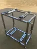 Suporte de Chão para Unidade Externa de Ar Condicionado em Aço Inoxidável, Base Suporte para Gabinete de Ar Condicionado, Empilhamento de Camada Dupla à Prova de Choque para Ar Condicionado