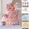 Fiesta de Té Maid Melody Kuromi KT Cat Adornos para Decoración de Pasteles Accesorios de Princesa Rosa para Niña