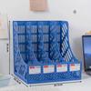 Estrutura de Arquivo Espessa Coluna de Arquivo de Quatro Colunas com Porta-Canetas Rack de Armazenamento de Arquivos Informações Rack de Arquivos Vertical de Mesa