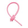 Llavero de Correa de Corbata de Silicona de Tortuguita DIY para Ropa, Bolsas, Juguetes, Lanyard, Enrollador de Cable de Datos, Lanyard con Cuentas