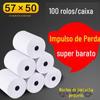 Papel térmico para caixa registradora 57x50 papel de impressão 80x80 papel térmico 80x60 caixa completa rolo pequeno de caixa registradora 58mm Meituan