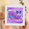 Enfeites de Pintura de Diamante, Adesivos de Desenho Animado DIY Fofos Feitos à Mão, Porta-Retratos de Acrílico, Pinturas Decorativas, Decorações para Quarto e Sala de Estar no Atacado