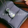Nuevo Collar con Colgante de Calabaza Incrustado de Calcedonia Blanca Estilo Chino, Colgante de Calabaza de Ágata, Colgante de Cadena de Clavícula de Jade