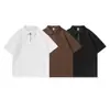 Yidao Vintage 2026 Verano Nuevo Estilo Callejero Japonés Patchwork Media Cremallera Diseño de Solapa Casual Suelta Manga Corta Camiseta para Hombre