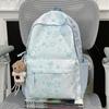 Mochila Escolar Estilo Japonês Ins para Meninas do Ensino Fundamental II e Médio, Mochila Fofa e Doce de Estrelas, Grande Capacidade, Bolsa de Ombro Duplo Fresca e Casual