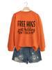 Huws gratis es broma Amazon ebay Europeo y Americano Suelto Cómodo Simple para Mujer Sudadera Base