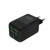 Cargador de Teléfono Móvil de Carga Rápida Multi-Puerto 4 USB + 2 PD, Cabezal de Carga de 150W, Nuevo Producto Transfronterizo, 5V2.4A, Regulaciones Europeas, Americanas y Británicas