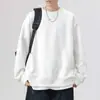 Sudadera Sencilla Estilo Americano con Diseño de Dos Piezas para Otoño, con Cuello Redondo y Mangas Largas, de Corte Relajado y Holgado