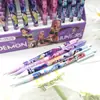 Popular Comercio Exterior K-Pop Demon Slayer Lápiz Automático Lápiz Mecánico Retráctil Sin Afilar 0.5mm Papelería Regalo