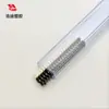 Tubo de Embalaje de Cabezal de Pines de Plástico Haodi, Tubo de Embalaje de Conector Electrónico Antiestático de PVC Transparente, Tapón de Plástico Blanco