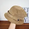 Sombrero de Pescador Versátil de Pana para Mujer Estilo Coreano Moderno Otoño Invierno Nueva Moda Sombrero de Cubo Adelgazante