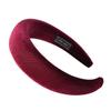 Diadema Lavado Facial de Seda de Leche Estilo Nuevo Transfronteriza para Mujer, Diadema de Terciopelo, Tela de Terciopelo Esponjoso, Accesorio para el Cabello Negro, Diadema de Verano