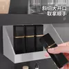 Armario con Espejo para Baño Caja de Almacenamiento Montado en Pared Sin Taladro Hogareño Lavabo Cosméticos Lentes de Contacto Removedor de Maquillaje Almacenamiento de Discos de Algodón