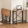 Escritorio de computadora estudio en casa escritorio plegable mesa de noche móvil simple estudiante estudiante de secundaria escritorio de escritura apartamento pequeño