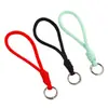 Lanyard Multicolor para Teléfono Móvil Cuerda Corta Anti-Pérdida para Muñeca Cuerda de Algodón Tejida a Mano Accesorios de Joyería DIY Colgante para Llavero