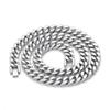 Collar cubano Chao Cool Ran de acero de titanio con encriptación de cuatro lados, molino, cadena gruesa de acero inoxidable de gran venta transfronteriza europea y americana.