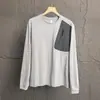 Camiseta Casual Versátil de Manga Larga para Hombre Ligera y Cómoda con Bolsillo Lateral Moda Deportiva 9042