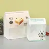 Saco de Embalagem Personalizado para Biscoitos Corporativos, Torradas, Assados, Papel Kraft, Saco de Embalagem Visível para Alimentos, Embalagem Flexível Personalizada para Alimentos