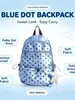 Mochila Transfronteriza 2026 Nueva de Lunares para Mujer, Bolso Escolar de Nicho para Estudiantes de Secundaria y Preparatoria, Mochila Ligera para Viajes y Uso Diario