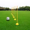 Postes de Entrenamiento de Fútbol y Baloncesto para Examen de Ingreso a la Preparatoria, Conos Marcadores de Carrera en Forma de Serpiente, Slalom con Postes, Banderines de Esquina, Conos de Estacionamiento para Reversa, Conos Marcadores Rellenables con Agua