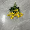 Flores artificiales, margaritas, flores de manzanilla, fabricantes de decoración para exteriores y salas de estar, arreglos florales para fotografía al por mayor, arreglos florales
