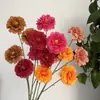Hibisco para Casamento Flores Artificiais Flores de Seda Decoração de Casamento Materiais Florais Flores Artificiais Arranjo de Flores Flores de Peônia Rosa Flores de Hibisco