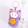 Lana Acabado Tejido Llavero Colgante Muñeca Pequeña Lindo Oso Dibujos Animados Pequeño Colgante Bolsa Pequeños Accesorios
