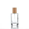 Botella de perfume de vidrio de 30 ml, botella vacía recargable de vidrio para perfume de alta gama, botella de spray cosmético transparente de fondo grueso de 15 ml