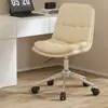 Silla de Maquillaje de Lujo Ligero, Taburete Tocador de Dormitorio, Taburete de Mesa Tocador Pequeño Apartamento Hogar Minimalista Moderno, Silla de Madera Maciza con Respaldo