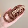 Diadema de Oso, Goma para el Cabello de Color Café, Lazo Sencillo y Elegante, Goma Elástica para Mujer, Diadema de Alta Elasticidad y Duradera al por Mayor