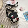 Bolsa Transversal Vila Sésamo Modelo Novo 2026 para Mulheres, Bolsa de Ombro Pequena de Lona com Desenhos Animados, Bolsa Pequena Fresca e Doce para Estudantes