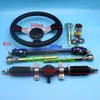Peças para Go-Kart DIY Veículo Elétrico de Quatro Rodas DIY Volante Caixa de Direção Kit de Pivô de Direção Sistema de Direção