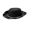 Venta al por mayor del fabricante Sombrero de vaquero con cordón Rosa Sombrero para niños Niños Navidad No tejido Borde marrón Cuerda