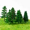 Reino do Caranguejo Cenário de Micro-Paisagem Feito à Mão Modelo Árvore Pequena Plástico Acabado Árvore de Cedro Maquete Arquitetônica DIY Feito à Mão