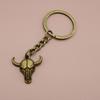 Xiyin Temu AliExpress Amazon Explosions Jewelry Llavero con colgante de cabeza de vaca simple