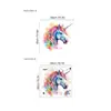 Pegatinas de Pared de Unicornio Coloridas de Dibujos Animados Transfronterizas Pegatinas Autoadhesivas para Decoración de Pared de Guardería Habitación Infantil Habitación de Niña