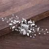 Moda Nupcial Transfronteriza Europea y Americana Simple Elegante Gama Alta Hecho a Mano Accesorio para el Cabello Peine a Juego Peine de Inserción Venta Directa de Fábrica