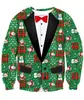 Sudadera Redonda de Navidad Más Popular de Amazon 2025 Casual Divertida Sudadera con Estampado 3D para Hombre y Mujer